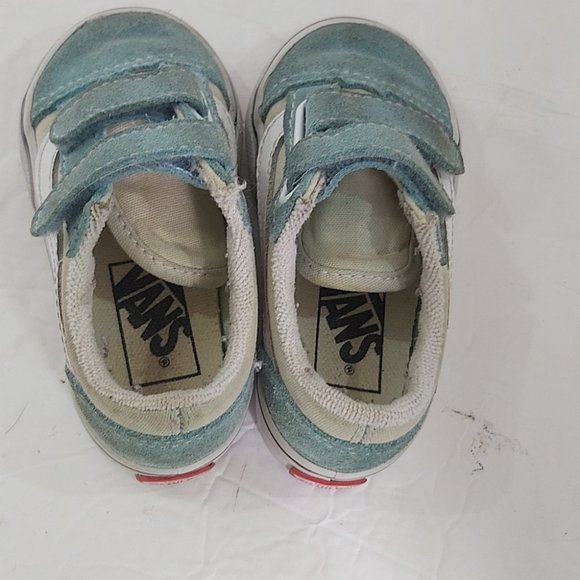 VANS | Toddler Girls Running Shoes Green White Size 5 - Picture 5 of 8